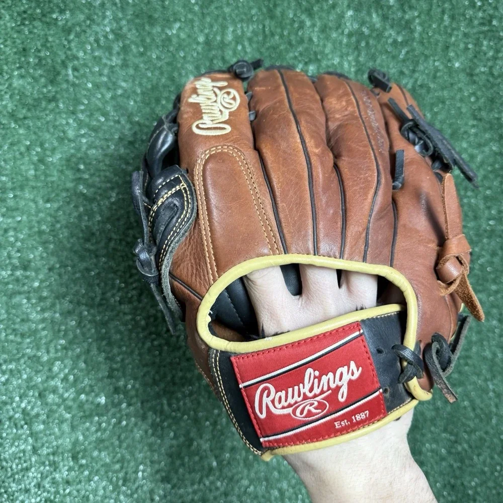 Rawlings Sandlot S1275H 12.75" Glove Baseball Softball LHT Pro Gold Mike Trout - Picture 4 of 14